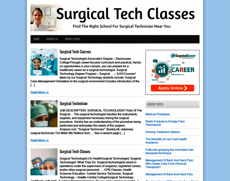 Surgicaltechclasses.org thumbnail