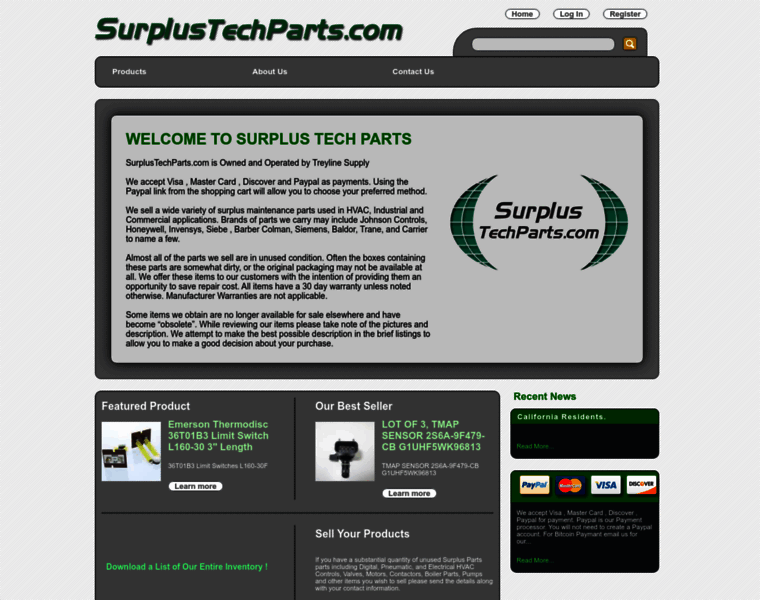 Surplustechparts.com thumbnail