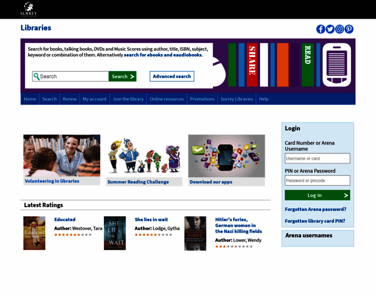 Surreylibraries.org thumbnail Surreylibraries.org thumbnail