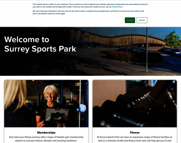 Surreysportspark.co.uk thumbnail Surreysportspark.co.uk thumbnail