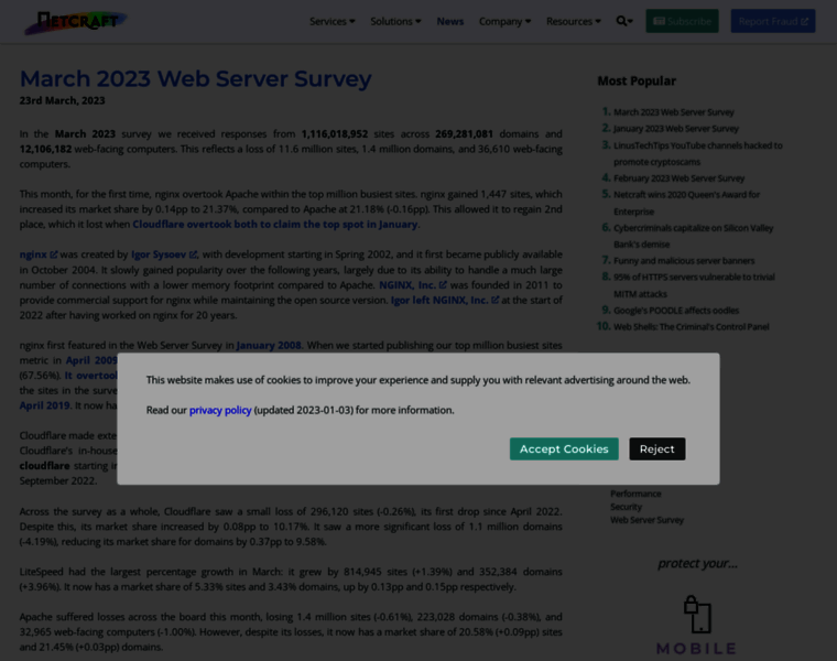 Survey.netcraft.com thumbnail