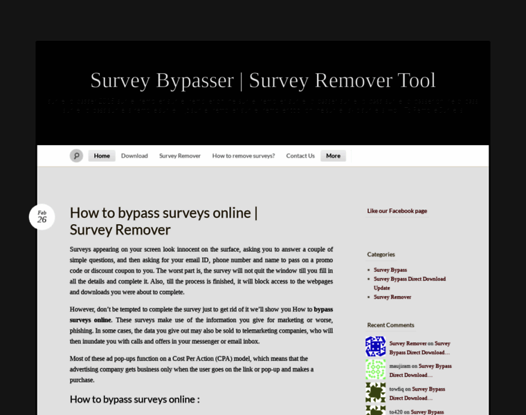 Surveybypass2014.wordpress.com thumbnail