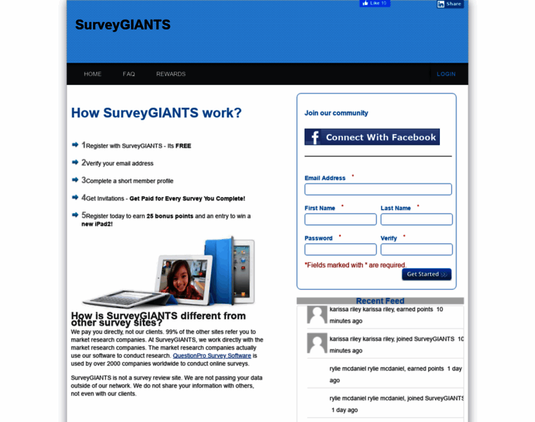 Surveygiants.com thumbnail