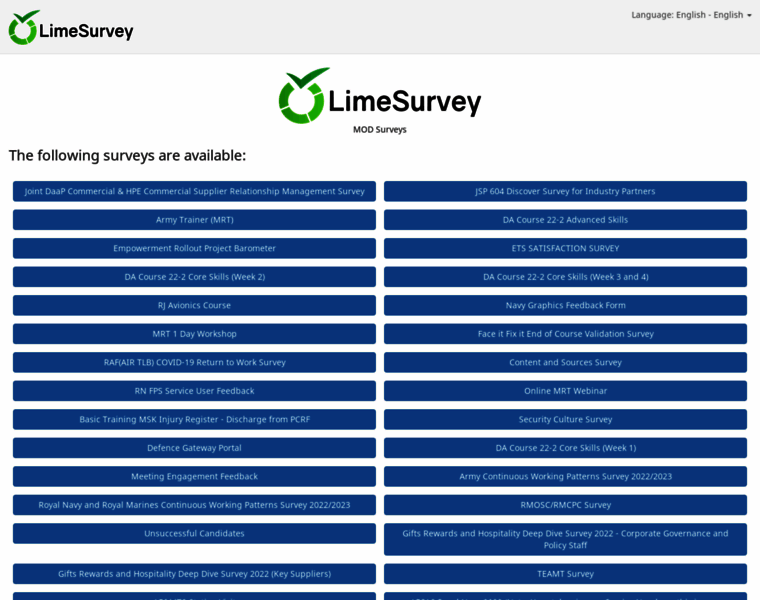 Surveys.mod.uk thumbnail