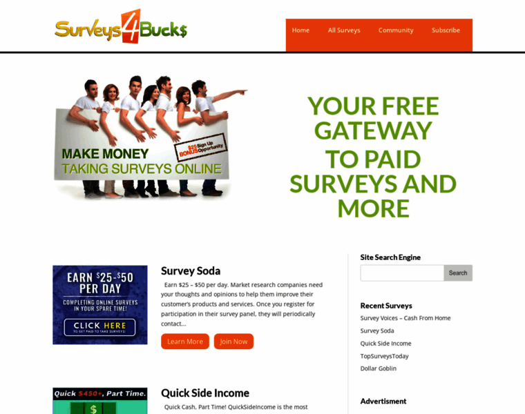 Surveys4bucks.com thumbnail