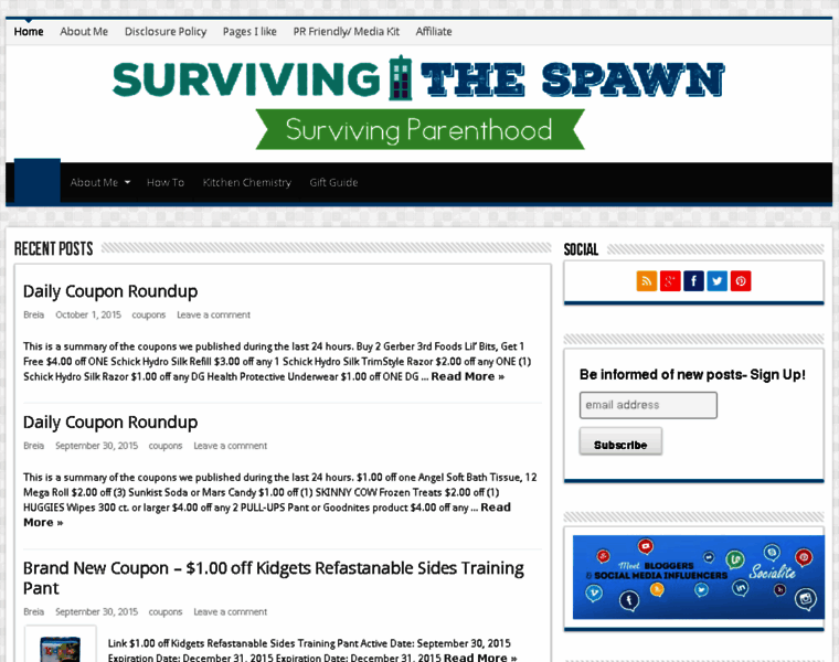 Survivingthespawn.com thumbnail