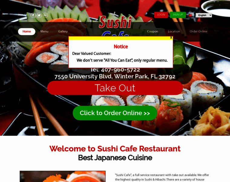 Sushicafewinterpark.com thumbnail
