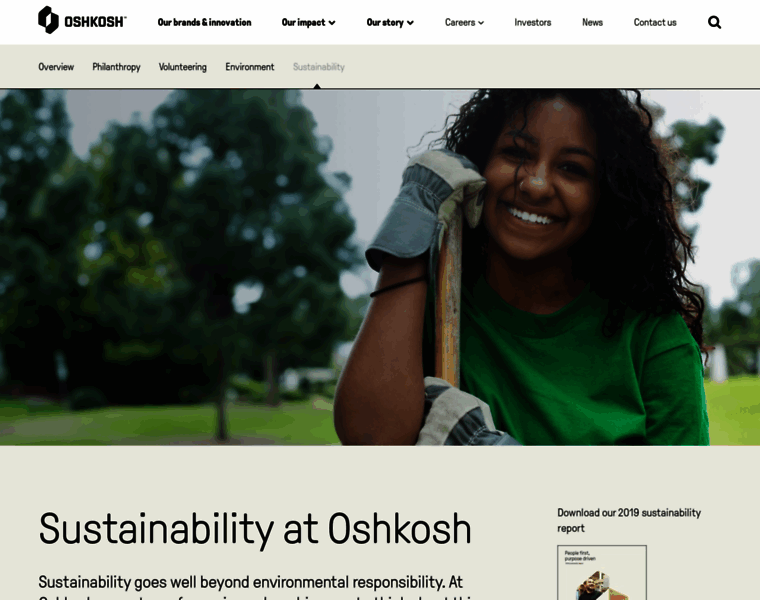 Sustainability.oshkoshcorp.com thumbnail