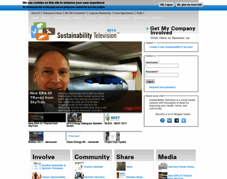 Sustainabilitytelevision.com thumbnail