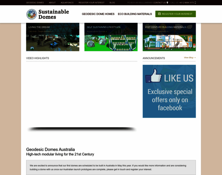Sustainabledomes.com.au thumbnail