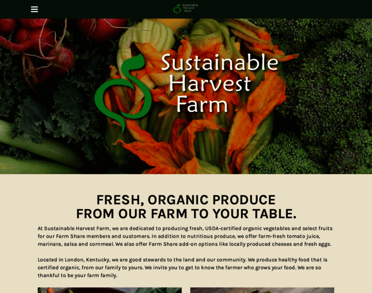 Sustainableharvestfarm.com thumbnail