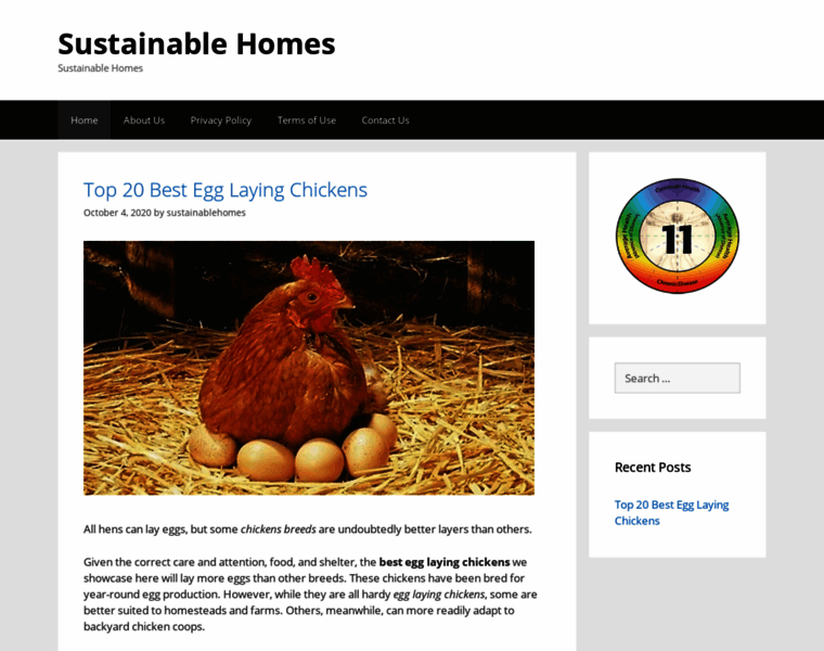 Sustainablehomes.com thumbnail