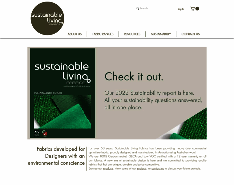 Sustainablelivingfabrics.com.au thumbnail