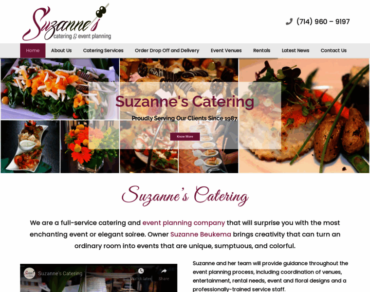 Suzannescatering.com thumbnail