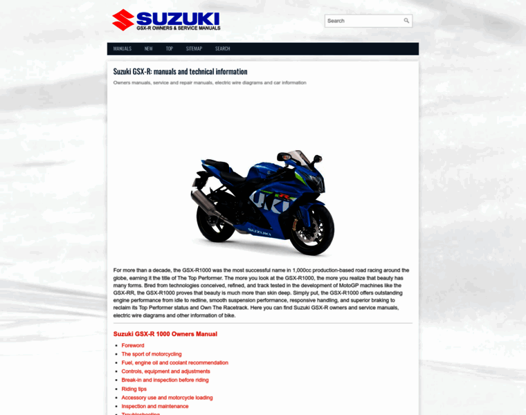 Suzukigsxr.org thumbnail