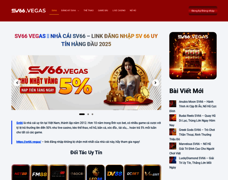 Khám phá Thế Giới Giải Trí Trực Tuyến tại https//sv66.vegas/ - Cơ Hội Trúng Thưởng Khổng Lồ!