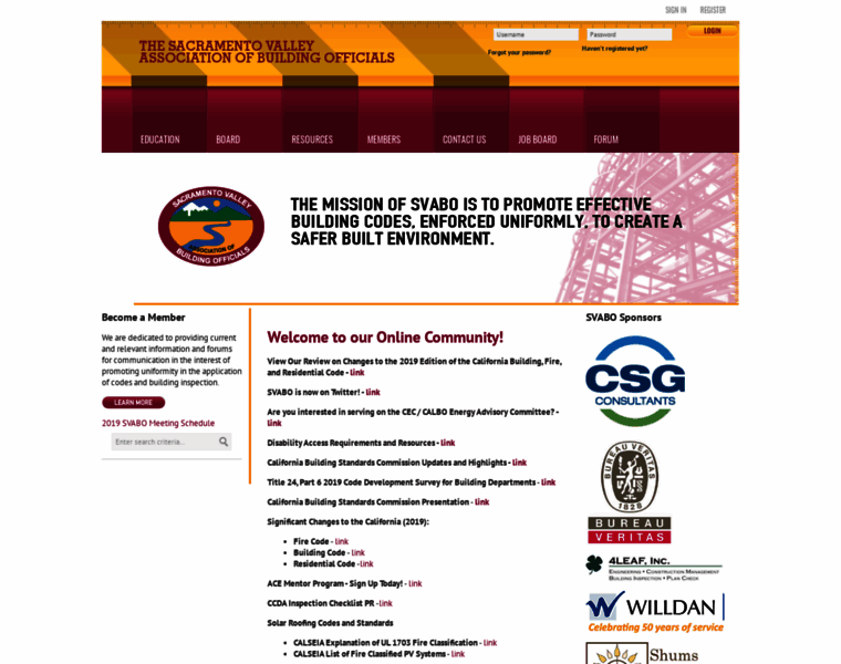 svabo.org at WI. Sacramento Valley Building Officials Association ...