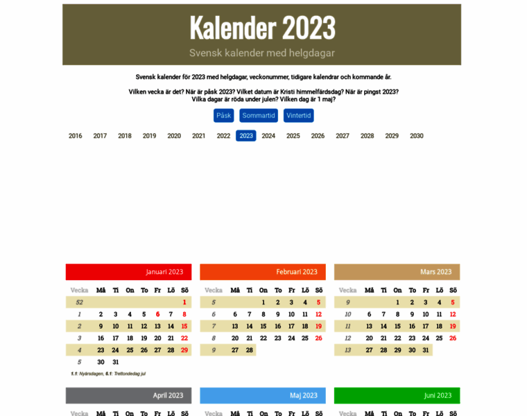 Sverigeskalender.se thumbnail