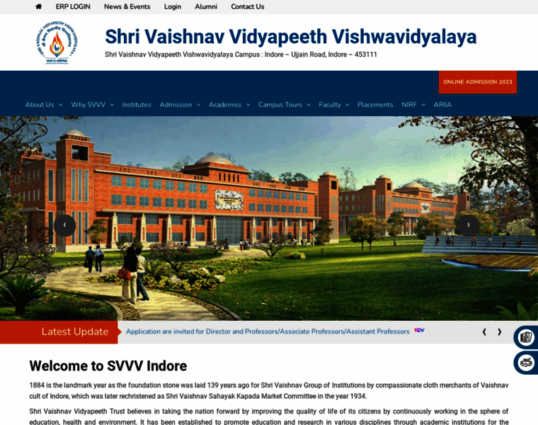Svvv.edu.in thumbnail