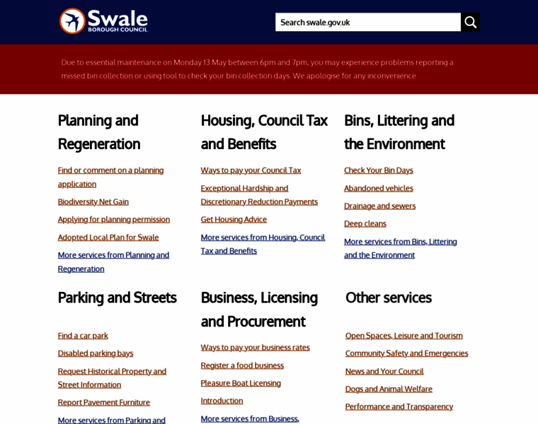 Swale.gov.uk thumbnail