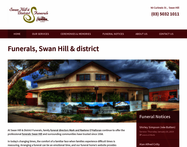 Swanhillfunerals.com.au thumbnail