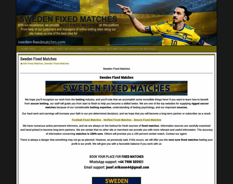 Sweden-fixedmatches.com thumbnail