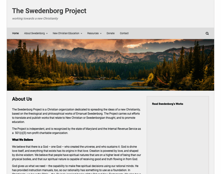 Swedenborgproject.org thumbnail