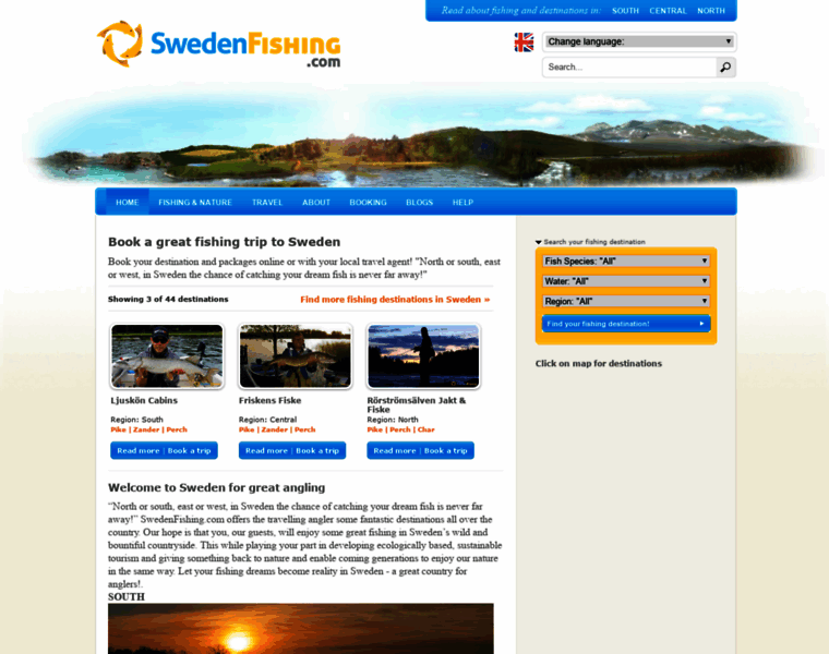 Swedenfishing.com thumbnail