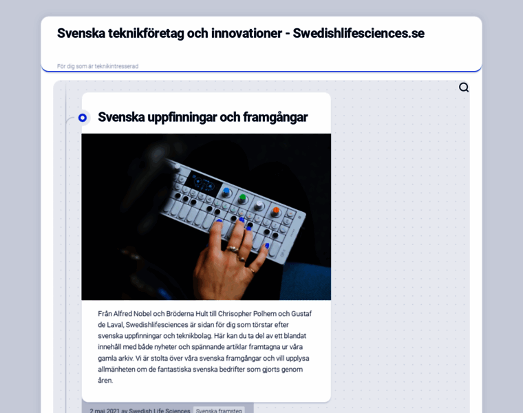 Swedishlifesciences.se thumbnail
