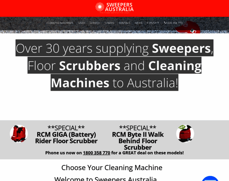 Sweepersaustralia.com.au thumbnail