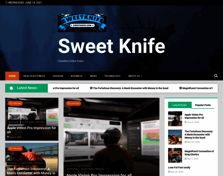 Sweetknife.com thumbnail