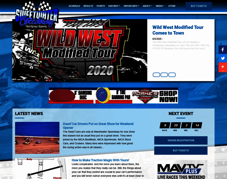Sweetwaterspeedway.com thumbnail