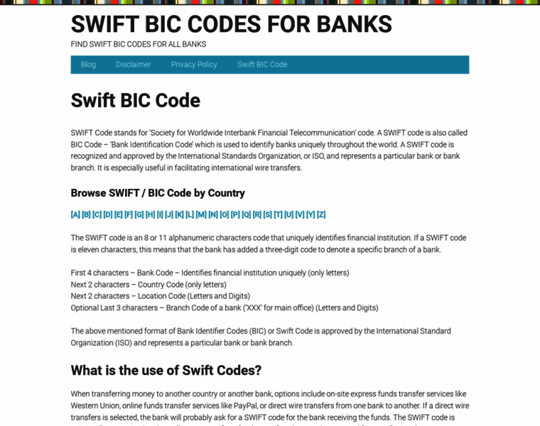 Swiftbiccode.com thumbnail
