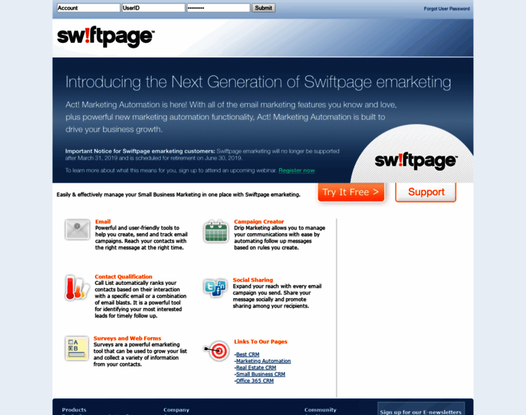 Swiftpage1.com thumbnail