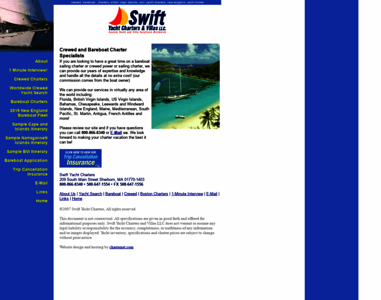 Swiftyachts.com thumbnail