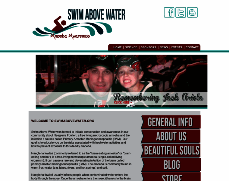 Swimabovewater.org thumbnail