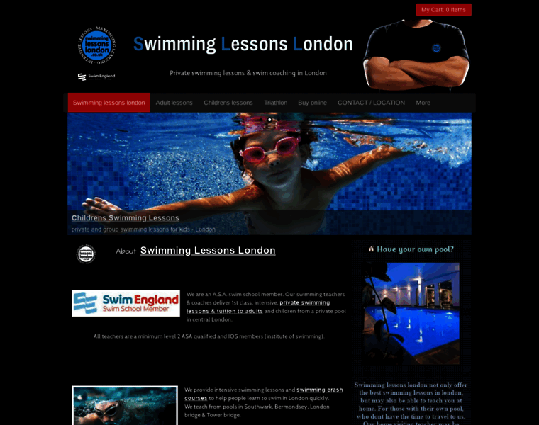 Swimminglessonslondon.co.uk thumbnail