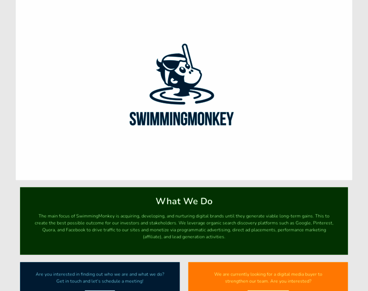Swimmingmonkey.com thumbnail