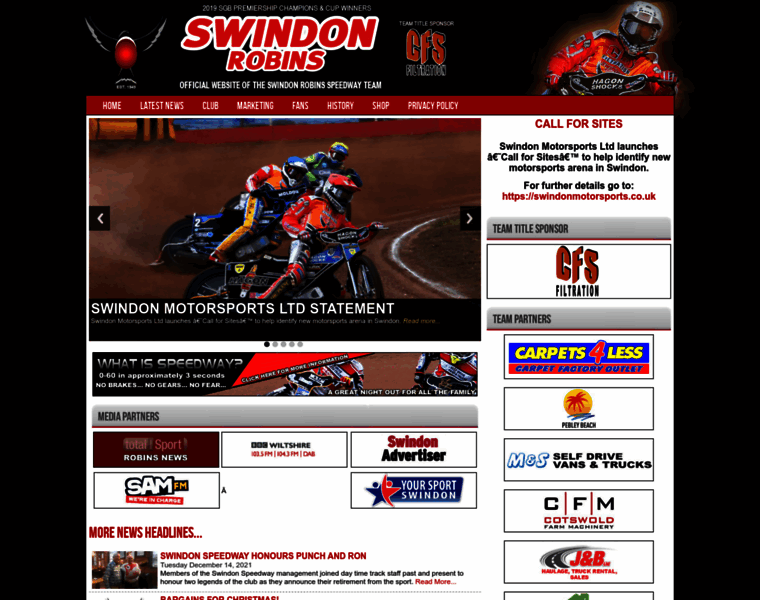 Swindon-speedway.com thumbnail