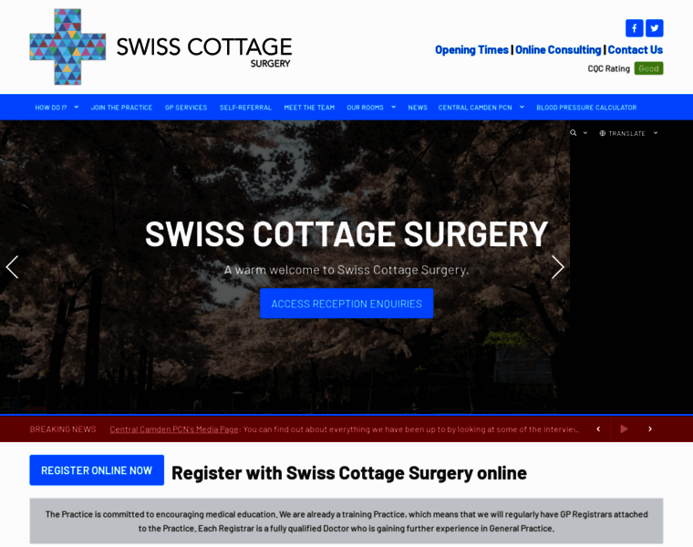 Swisscottagesurgery.nhs.uk thumbnail