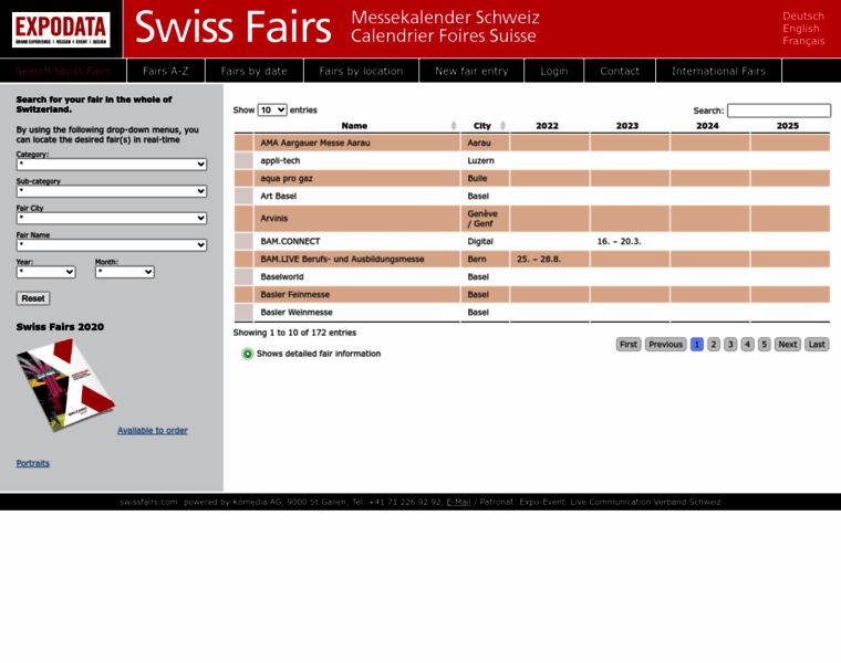 Swissfairs.com thumbnail