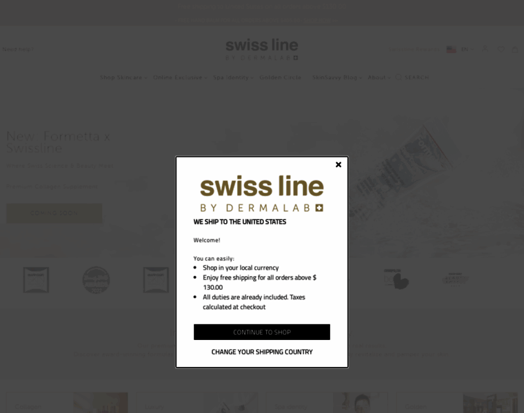 Swissline-skincare.us thumbnail