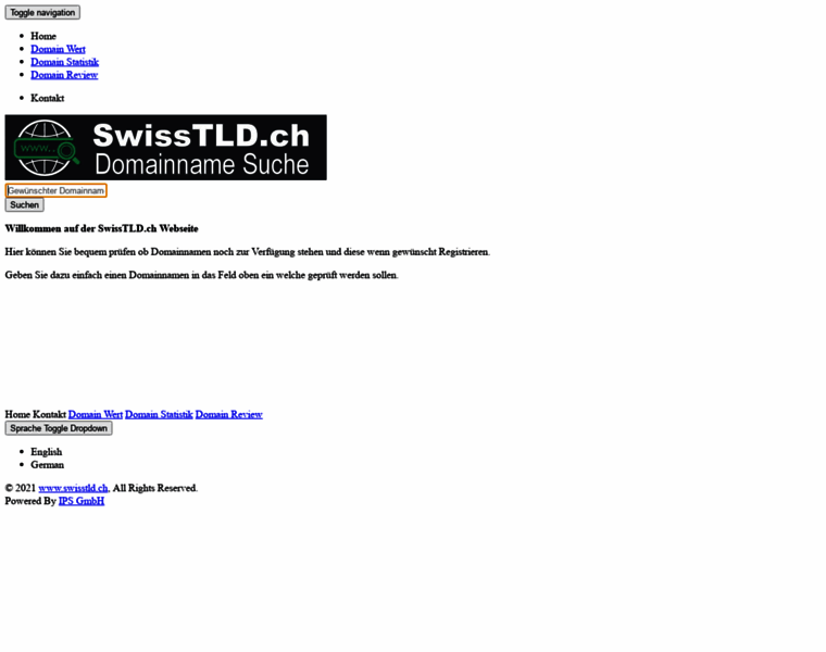 Swisstld.ch thumbnail