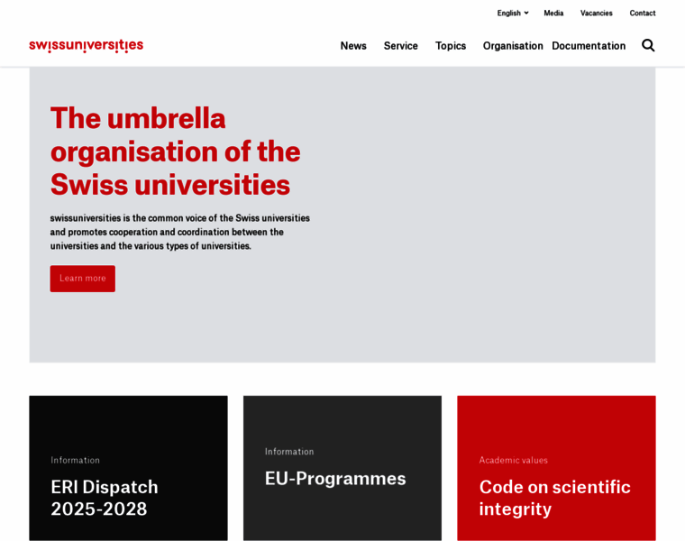 Swissuniversities.ch thumbnail