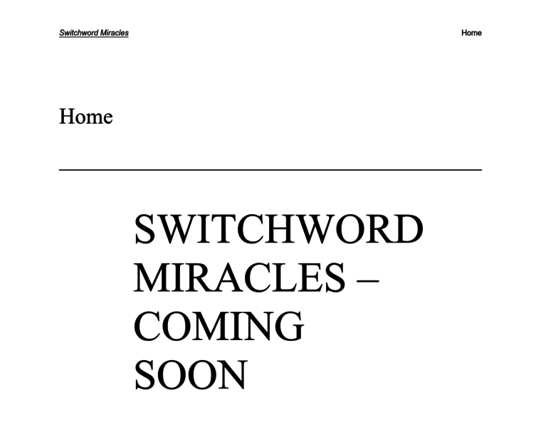 Switchwordmiracles.com thumbnail