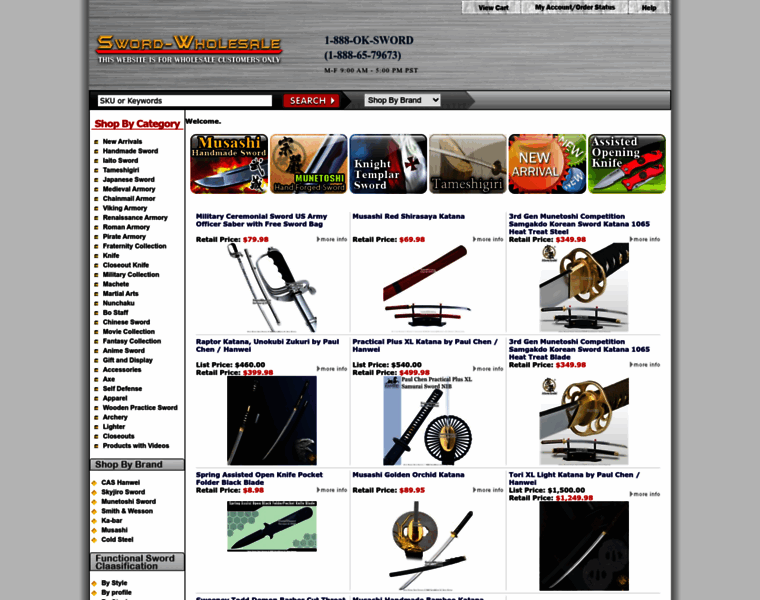 Sword-wholesale.com thumbnail