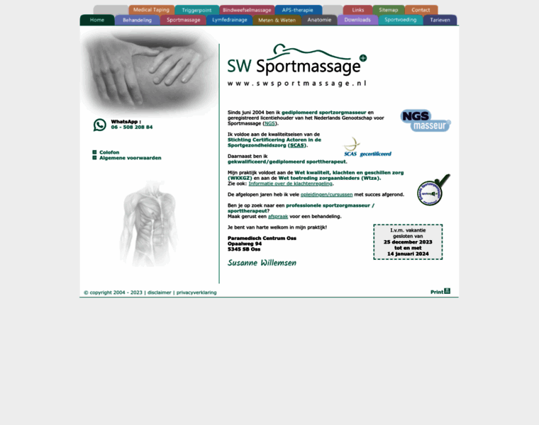 Swsportmassage.nl thumbnail