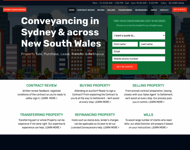 Sydneyconveyancingservices.com.au thumbnail