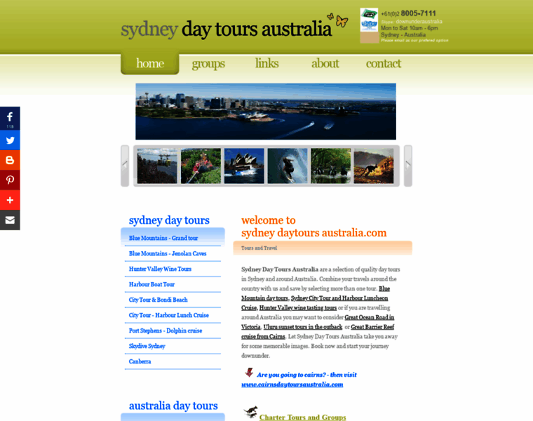 Sydneydaytoursaustralia.com thumbnail