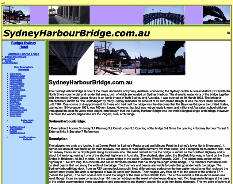 Sydneyharbourbridge.com.au thumbnail